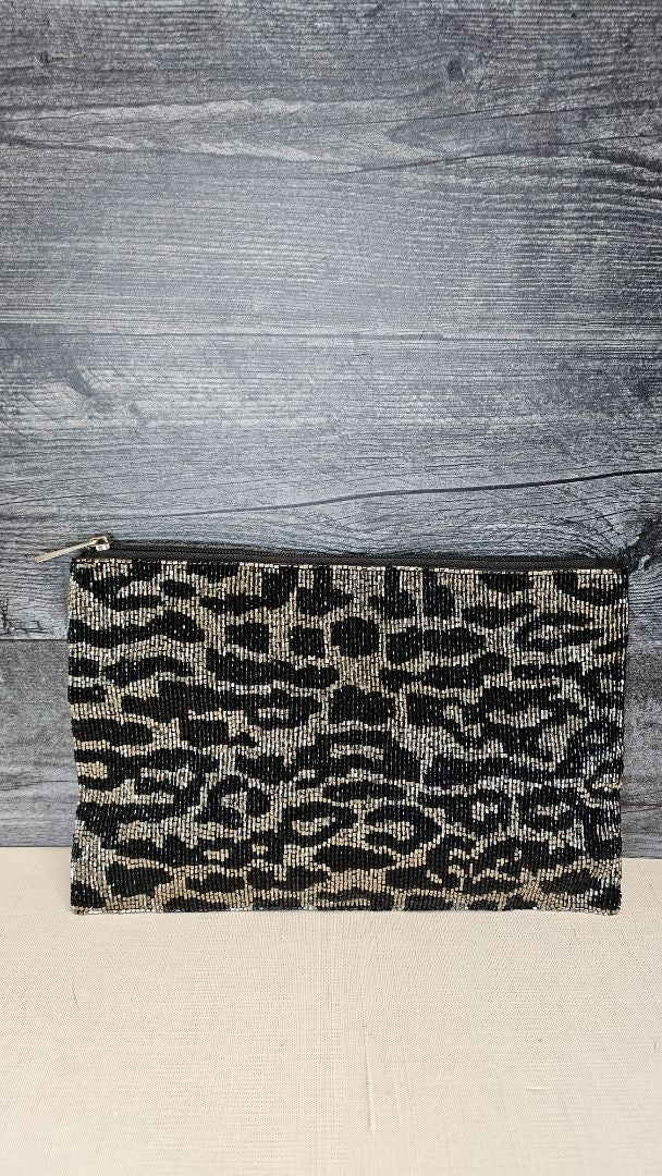 Blue Illusion Black/Pewter Beaded Purse (290cmx200cm)