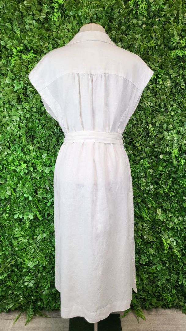 Country Road White Linen Shirt Dress (10)