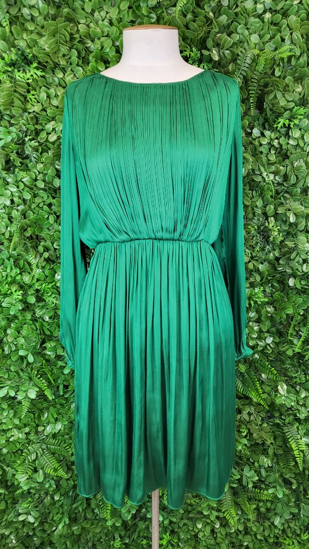 Storm Green Pleat Dress (8)