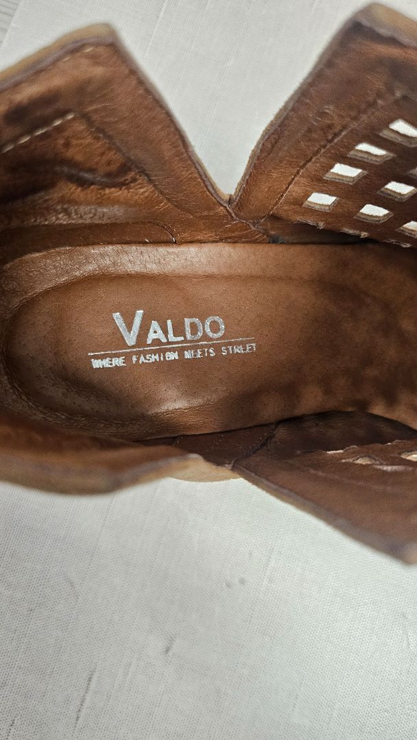Valdo Tan Lattice Bootie (37)