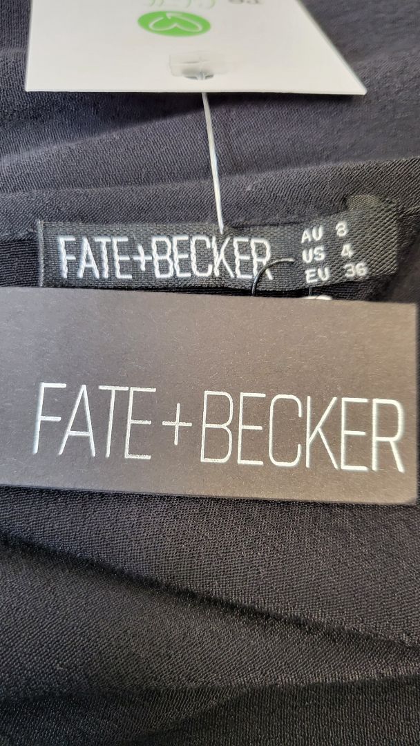 Fate+Becker Black Nightbird Dress BNWT (8-10)
