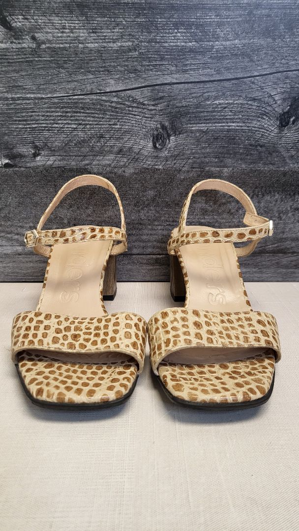 Wonders Reptile Print Leather Sandal (40)