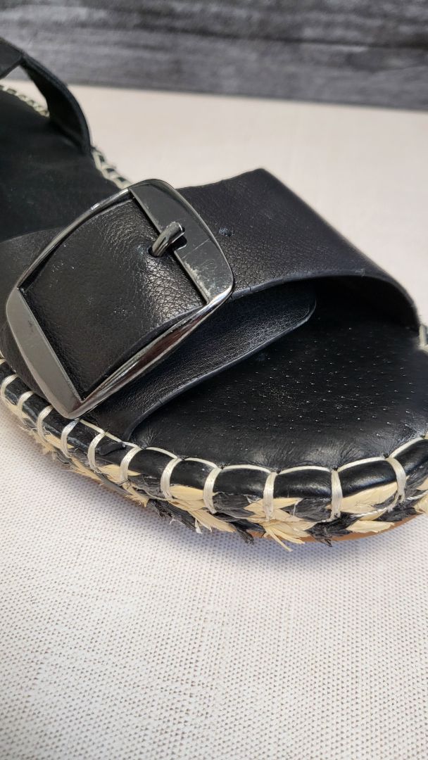 Hush Puppies Black Espadrille Sandal (40)