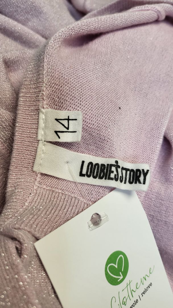Loobies Story Pink Sparkle Knit Top (14)