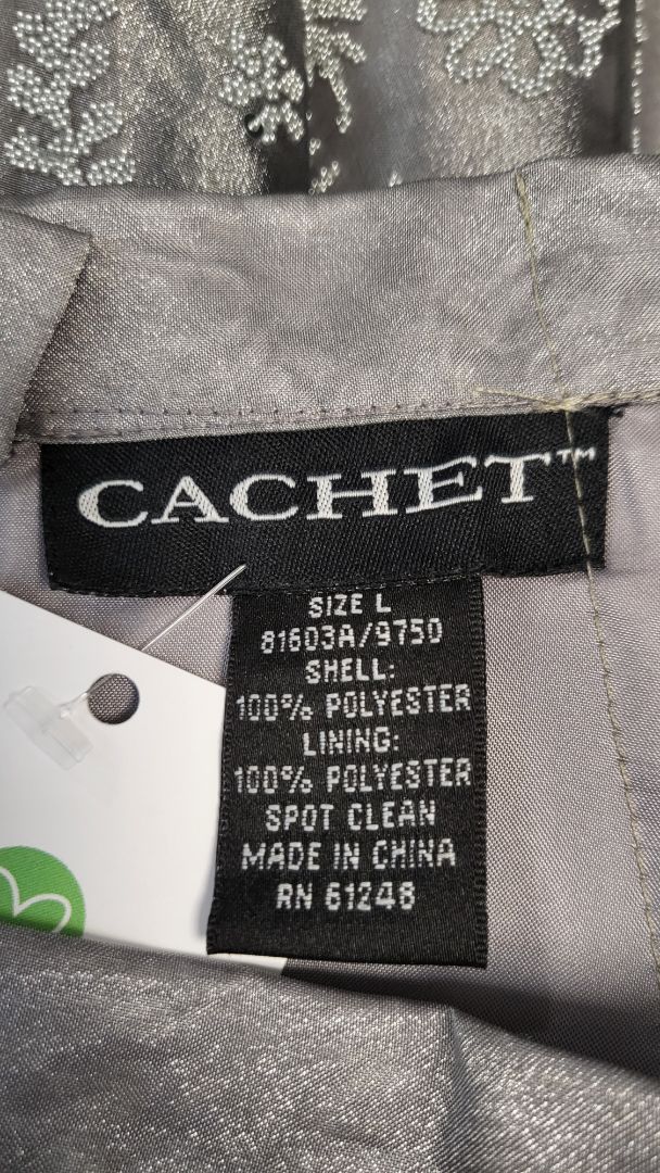 Cachet Silver Organza Skirt (8)