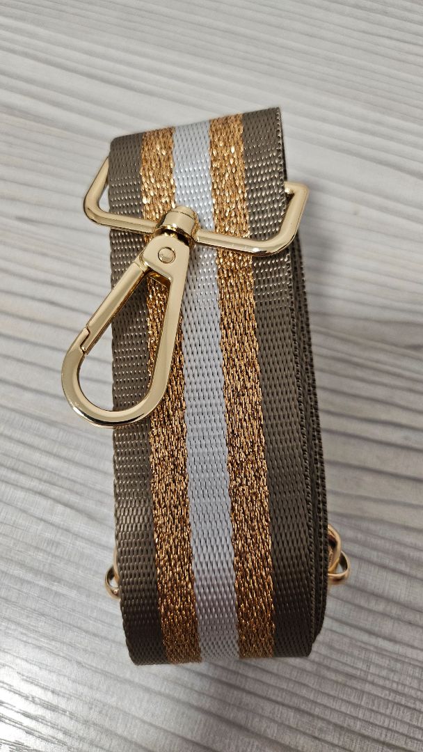 Unknown Khaki & Bronze Bag Strap BNWT