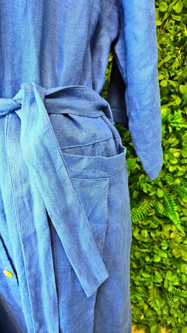 Lordship Linen Periwinkle Blue Linen Dress (16)