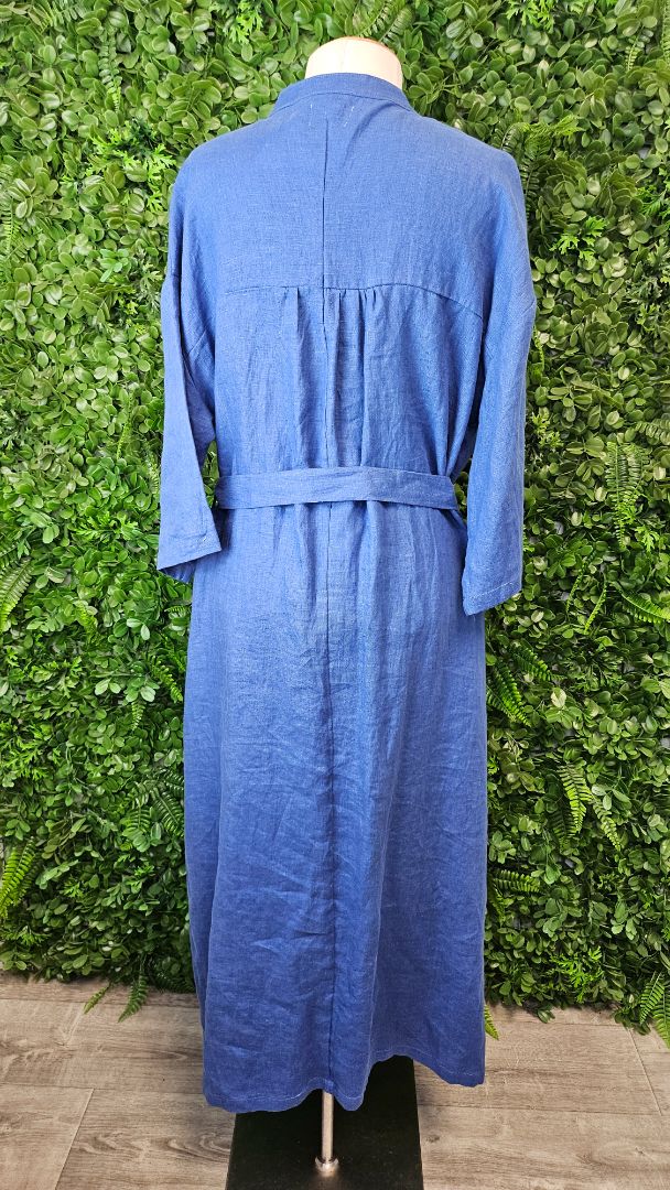 Lordship Linen Periwinkle Blue Linen Dress (16)