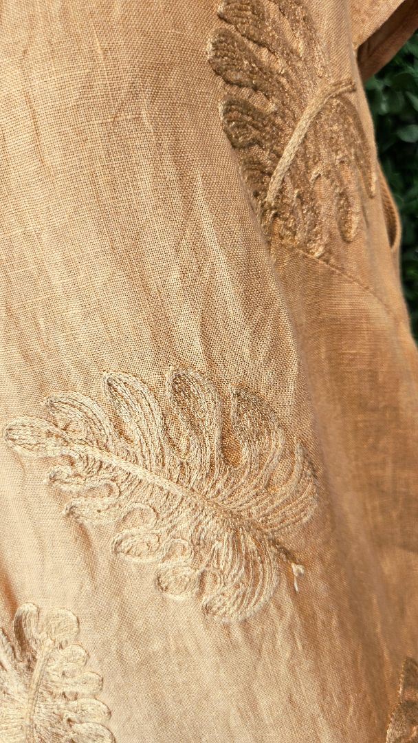 Helga May Gold Embroidered Dress (14)