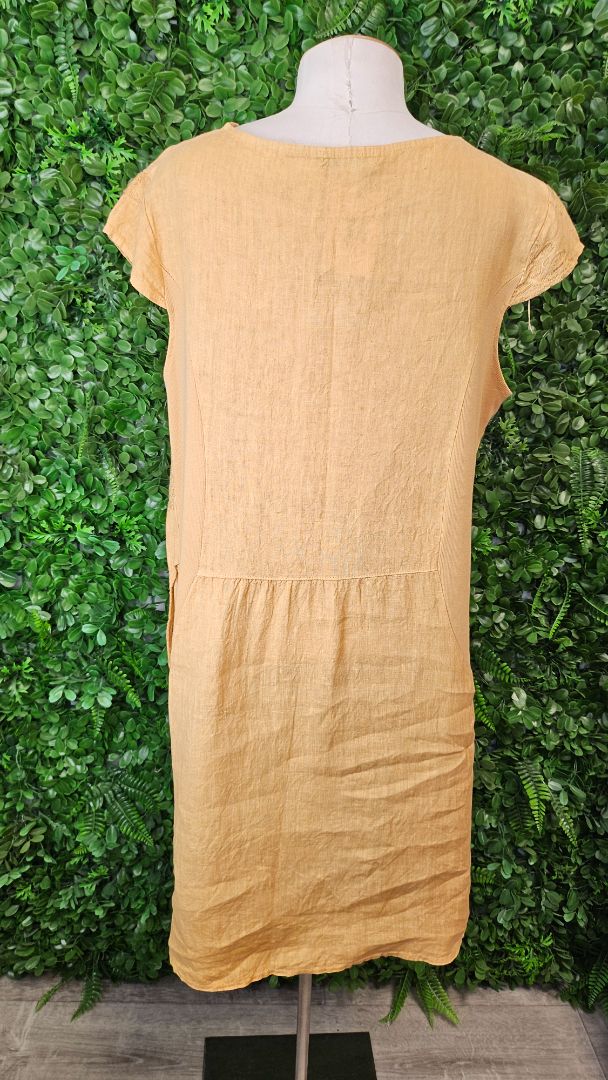 Helga May Gold Embroidered Dress (14)