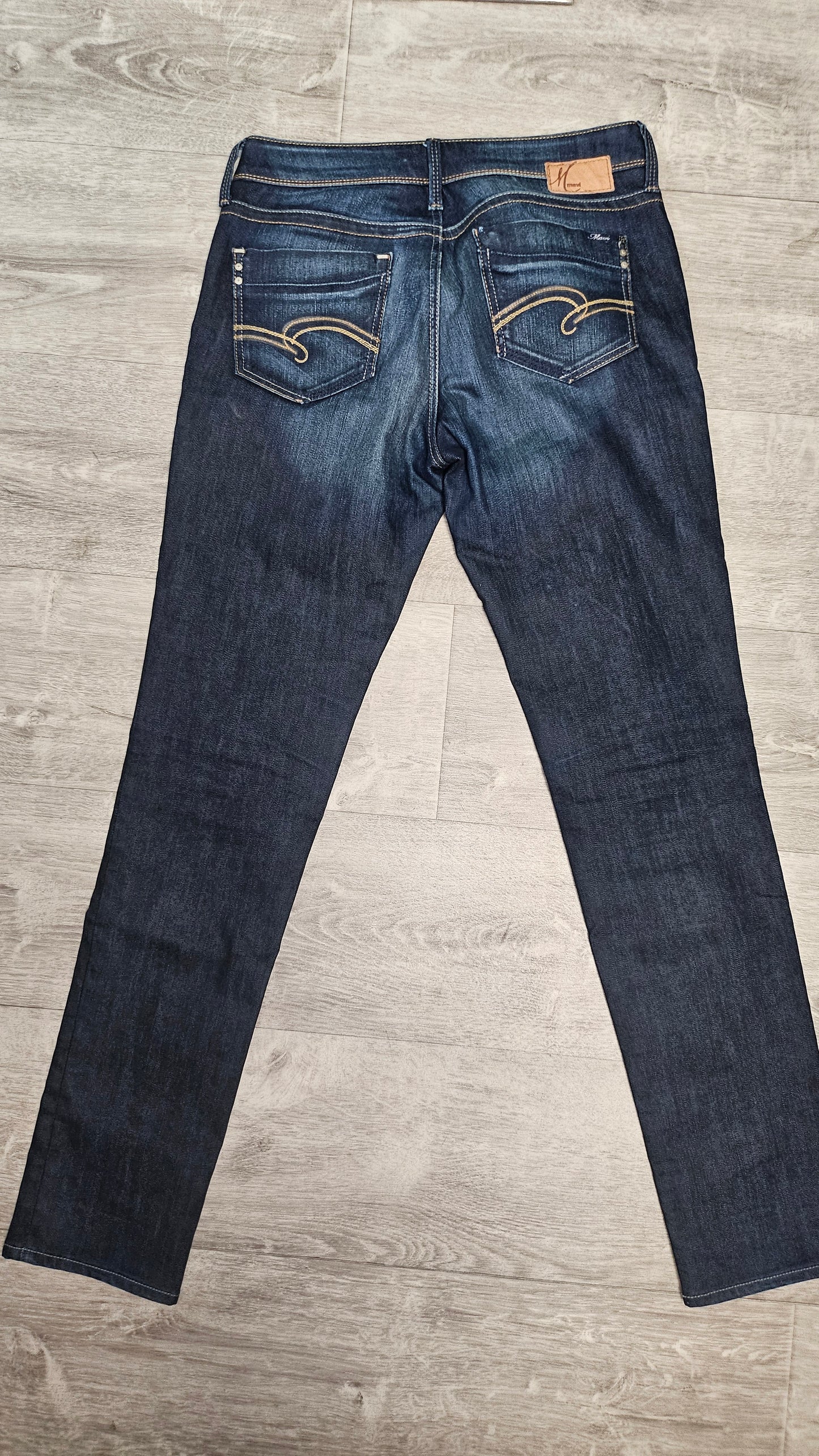 Mavi Washed Ink Blue Mid Rise Skinny Jean (10)