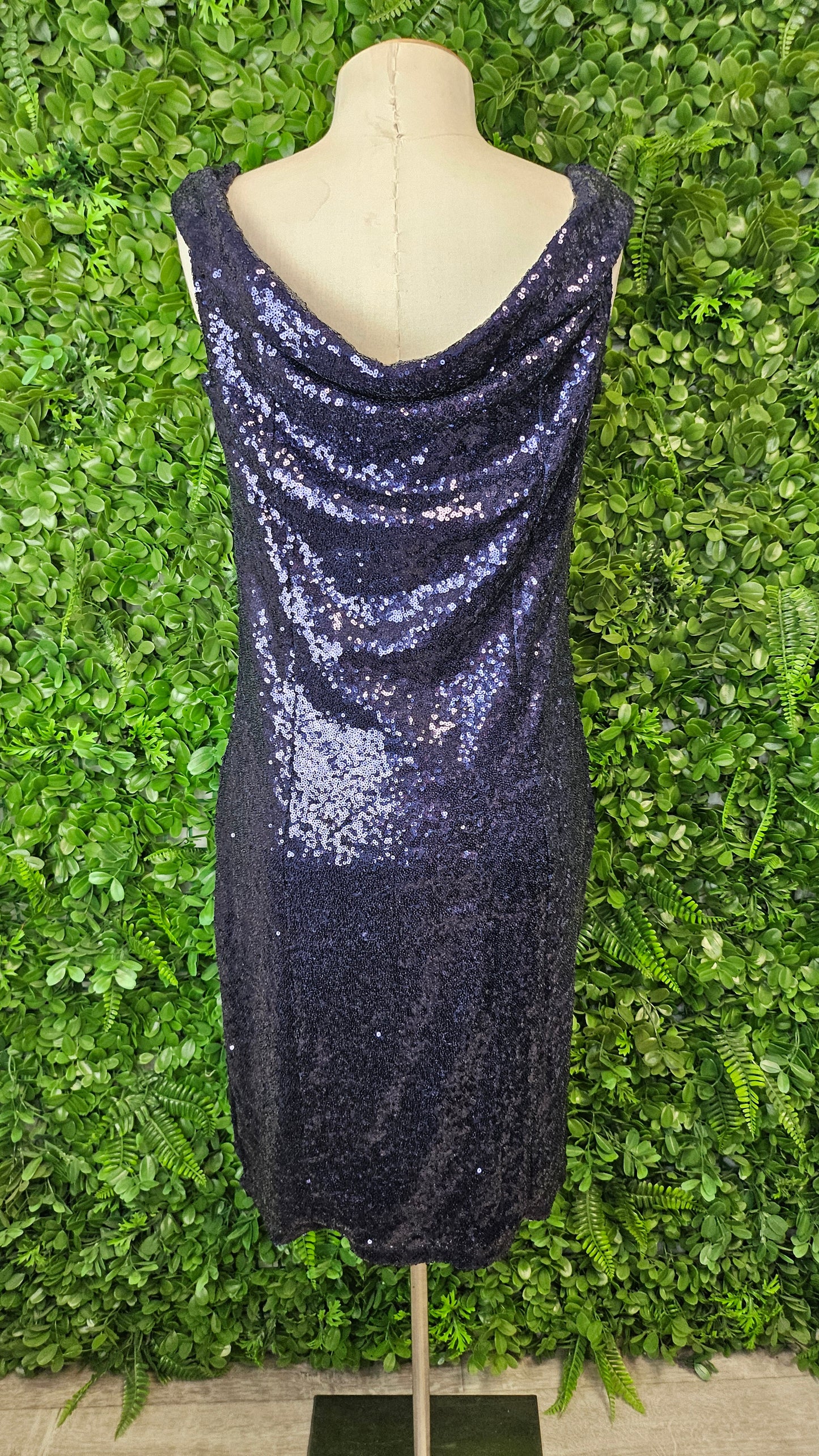 Club L Blue Sequin Midi Dress (14)