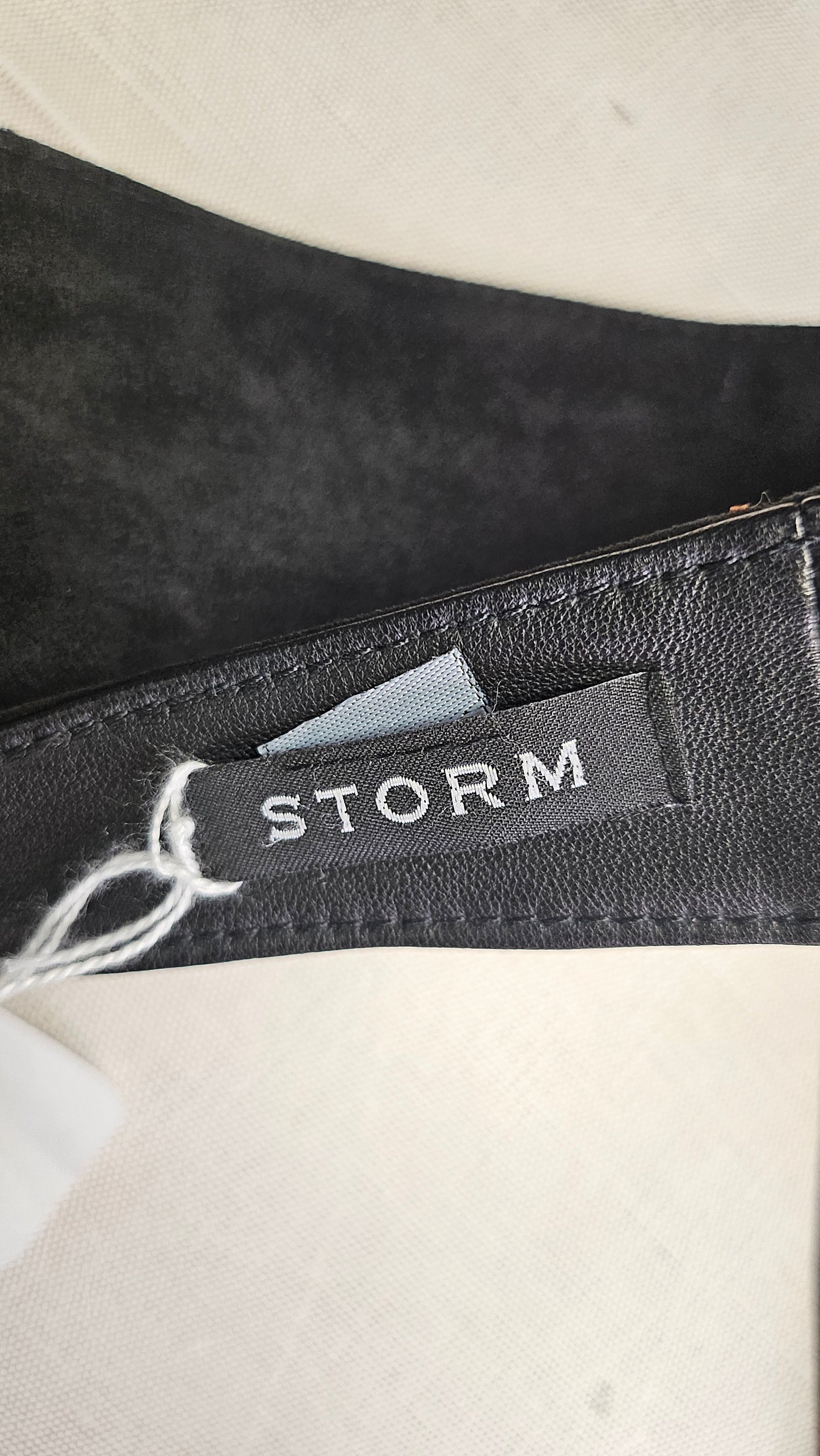 Storm Black Suede Wrap Belt