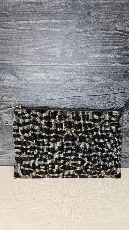 Blue Illusion Black/Pewter Beaded Purse (290cmx200cm)