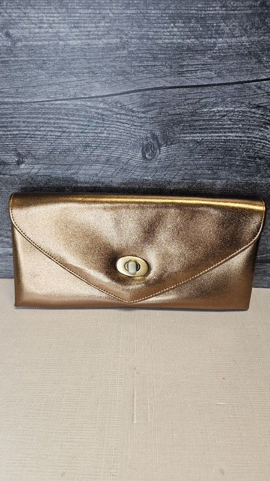Olga Berg Gold Clutch (23cmx12cm)