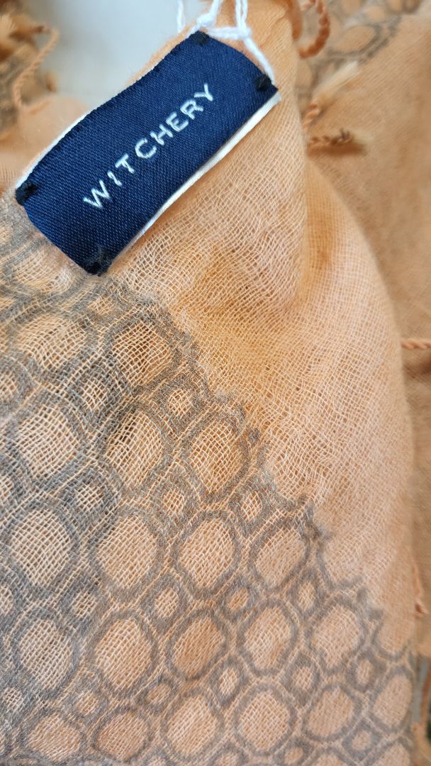 Witchery Peach Wool Scarf (100cmx180cm)