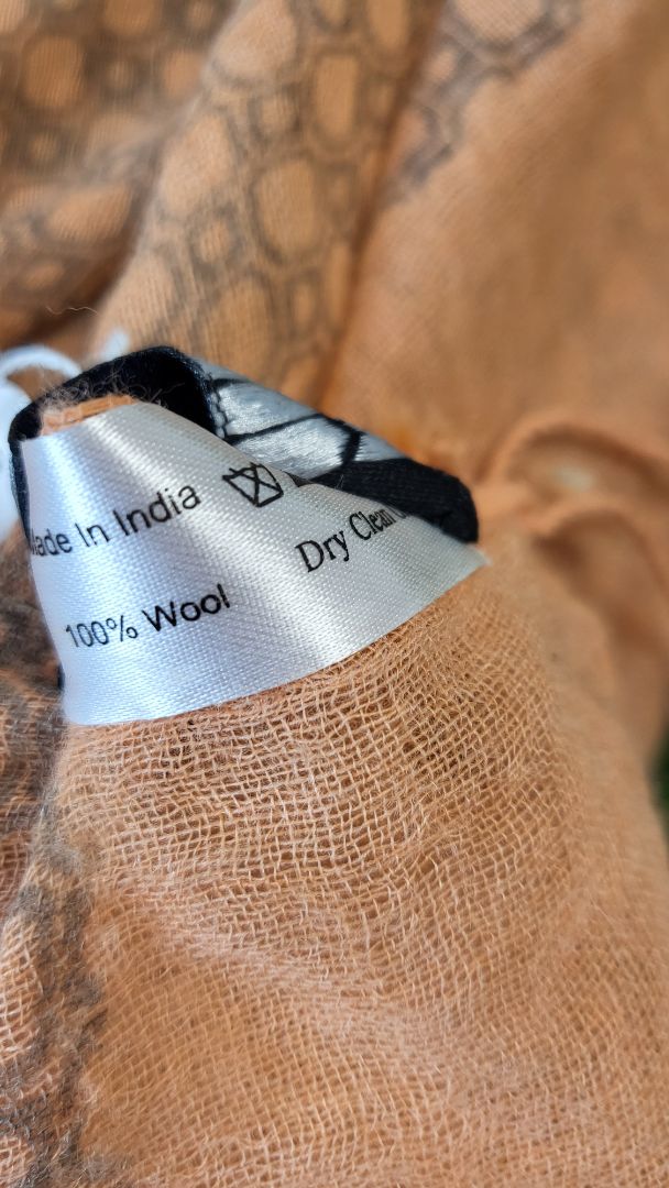 Witchery Peach Wool Scarf (100cmx180cm)