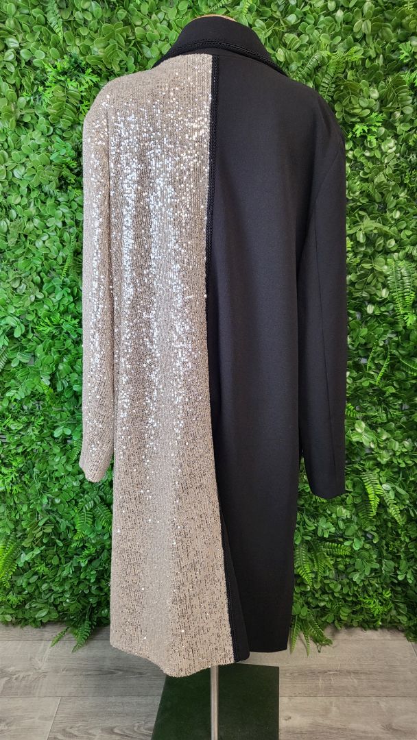 Trelise Cooper Black/Gold Get Used To Split Coat (18)