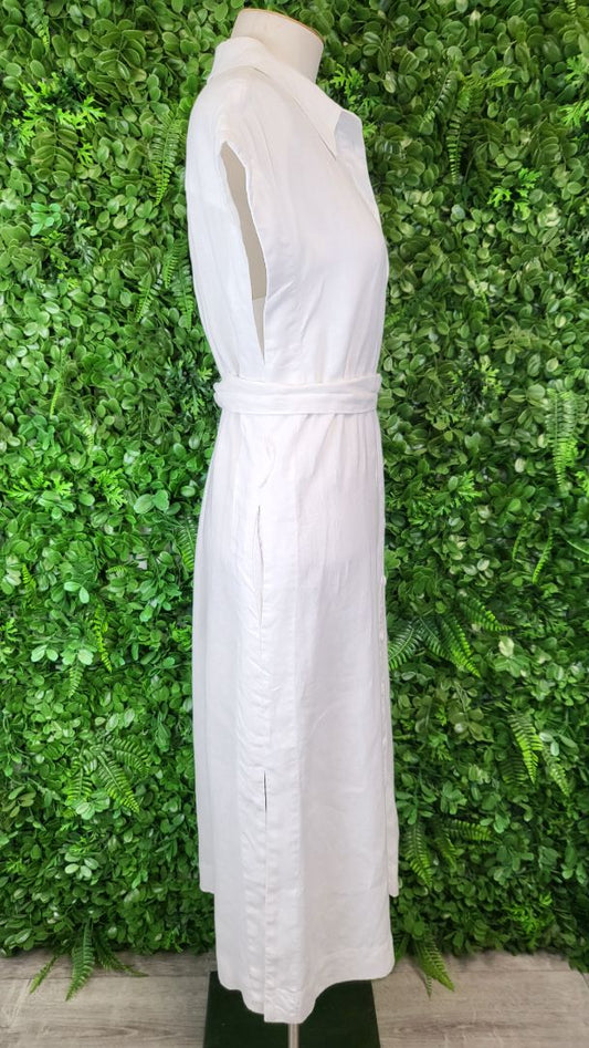 Country Road White Linen Shirt Dress (10)