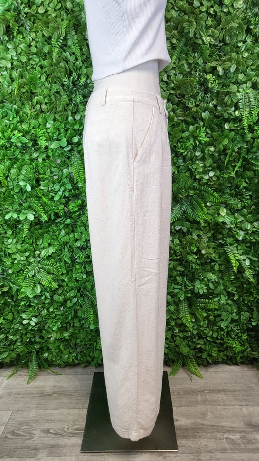 Mooloola Oat Linen Blend  Dress Pant (12)