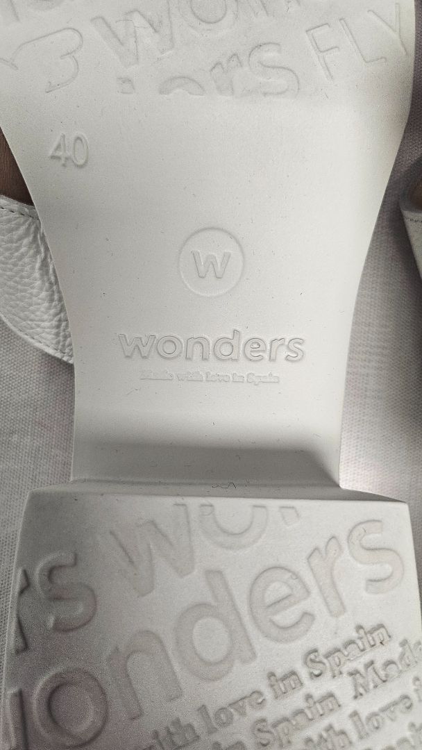 Wonders White Heeled Slide (40.5)