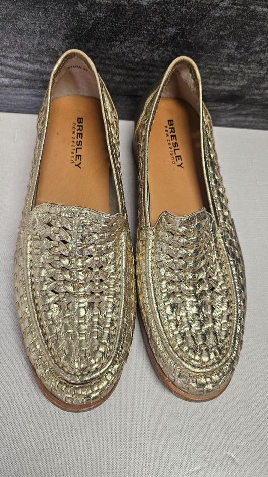 Bresley Gold Metallic Loafer (40)