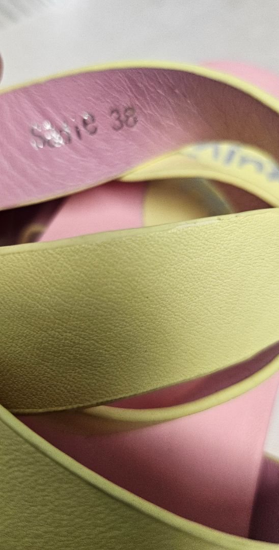 Minx Lemon/Pink Sandals (38)