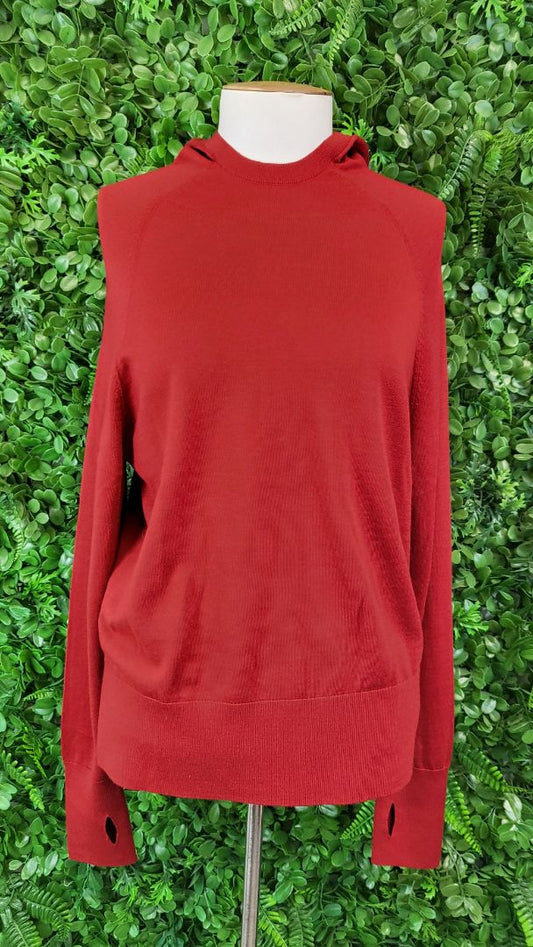 Cos Red Hooded Knit (10)