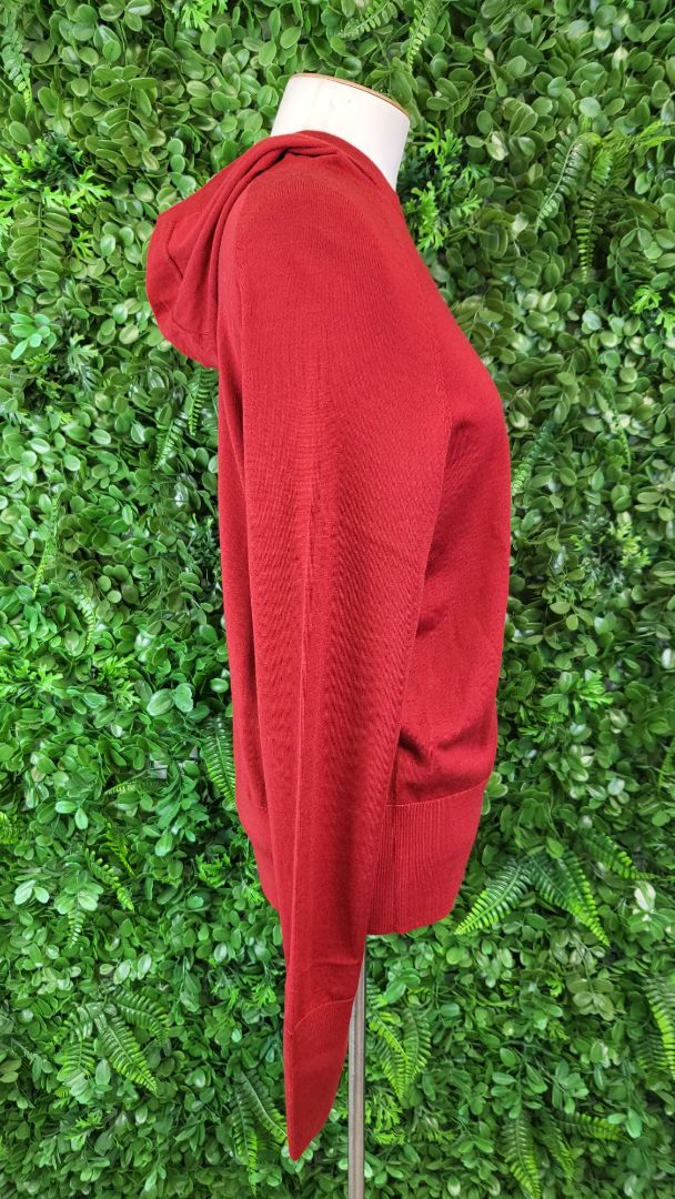 Cos Red Hooded Knit (10)