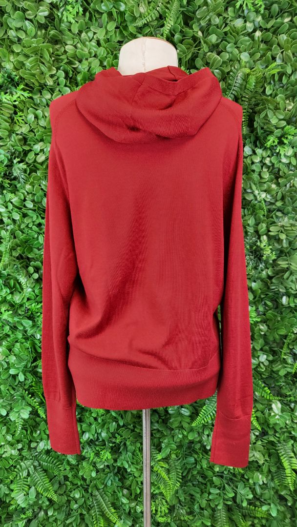 Cos Red Hooded Knit (10)