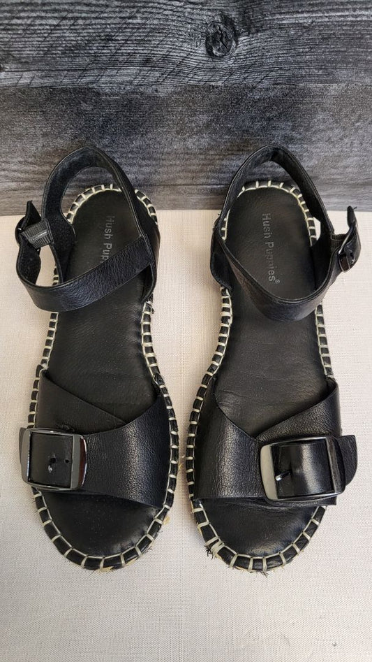 Hush Puppies Black Espadrille Sandal (40)
