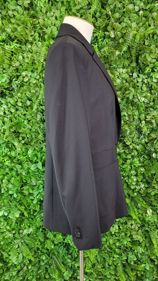 David Lawrence Black Wool Mix Blazer (14)