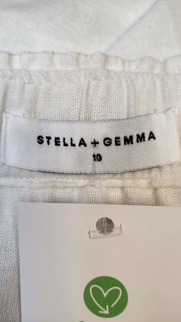 Stella + Gemma Ivory Linen Skirt (10)