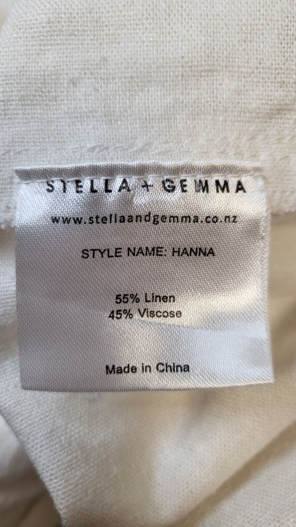 Stella + Gemma Ivory Linen Skirt (10)