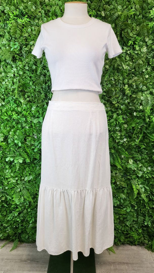 Stella + Gemma Ivory Linen Skirt (10)