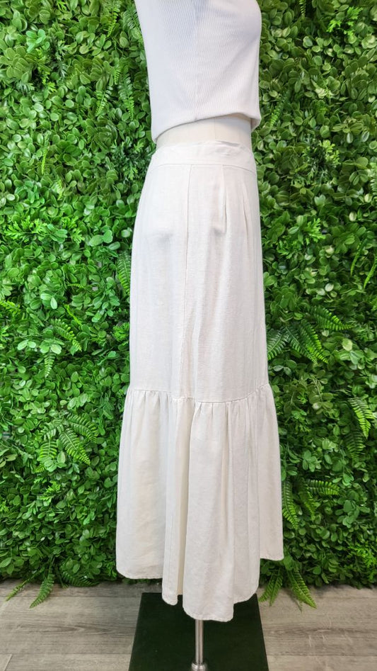 Stella + Gemma Ivory Linen Skirt (10)