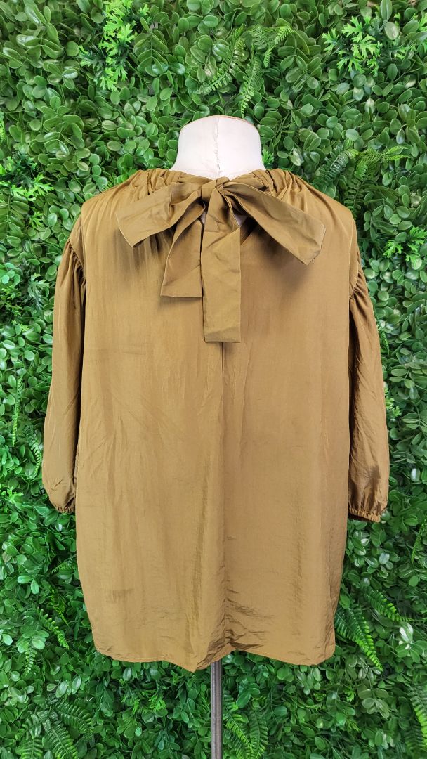 Siren Gold Puff Sleeve Top BNWT (10)