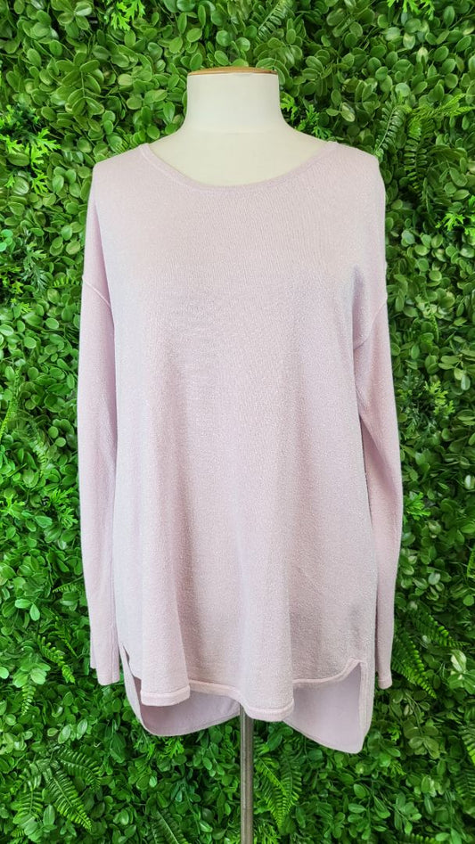 Loobies Story Pink Sparkle Knit Top (14)