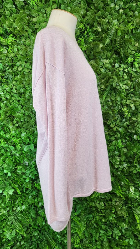 Loobies Story Pink Sparkle Knit Top (14)