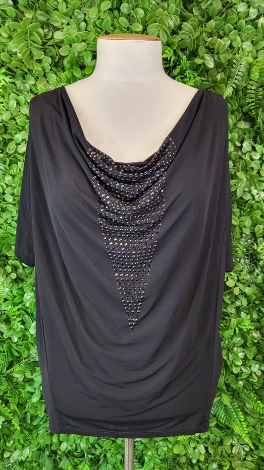 Paula Ryan Black Evening Top (12)