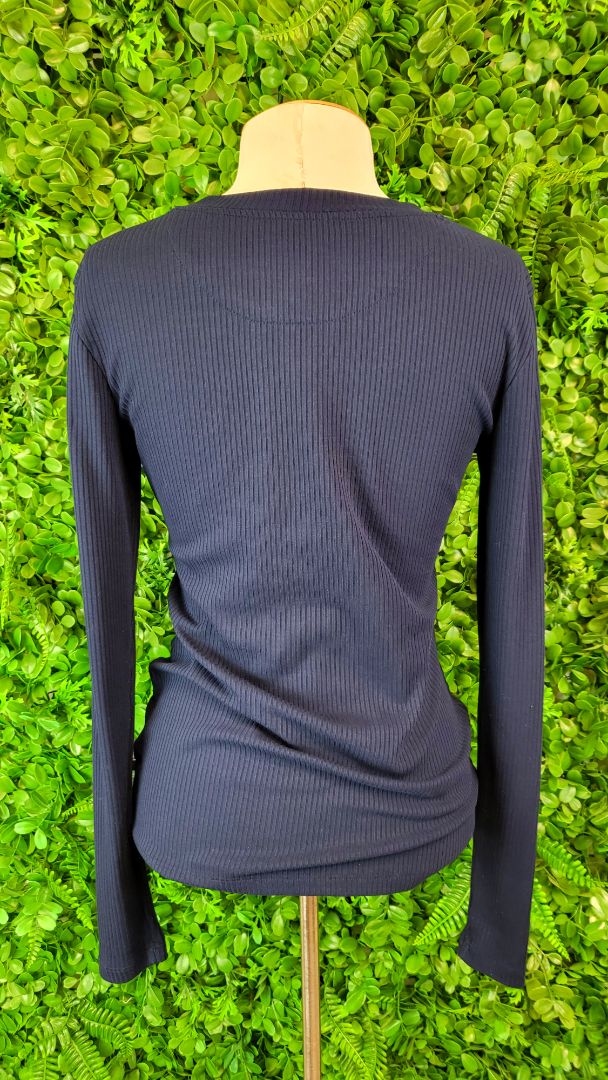 Moochi Navy Ribbed Top (10)