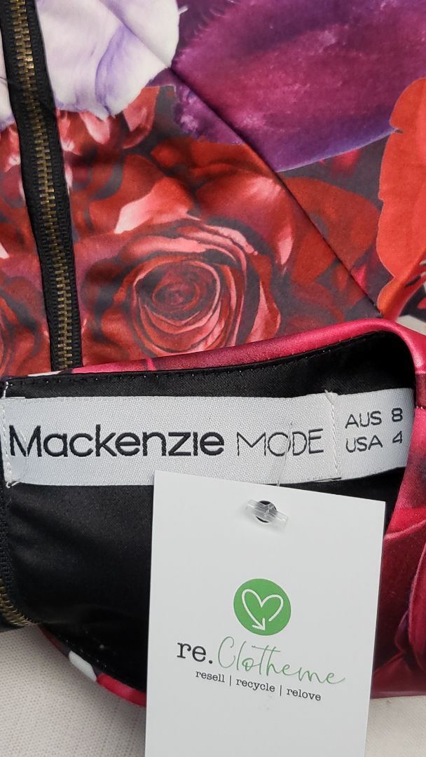 MacKenzie Mode Print Fit Flare Dress (8)