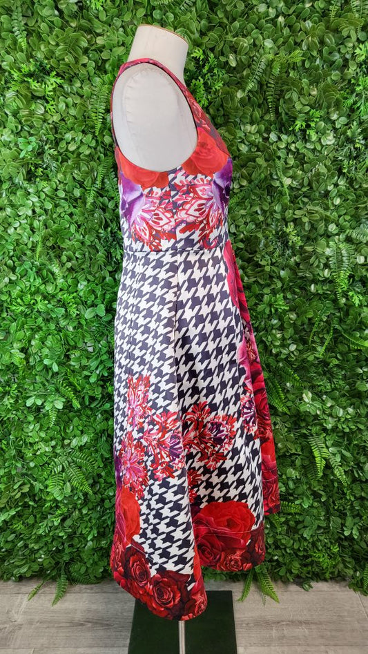 MacKenzie Mode Print Fit Flare Dress (8)