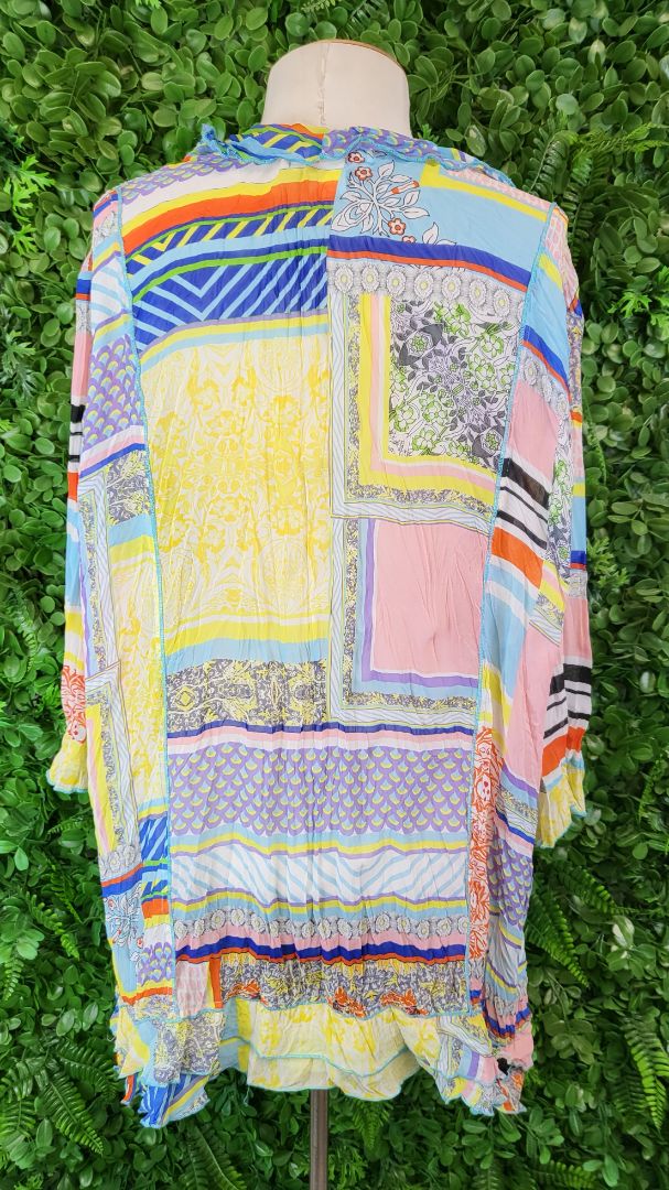 Clarity Multi Patterned Frill Top (20)