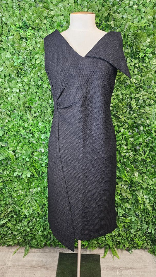 Taylor Black Textured Dress (10)