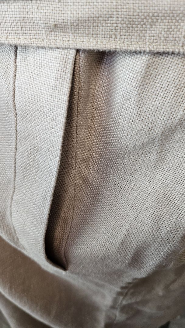 Lordship Linen Oat Linen Trench Coat (14-16)