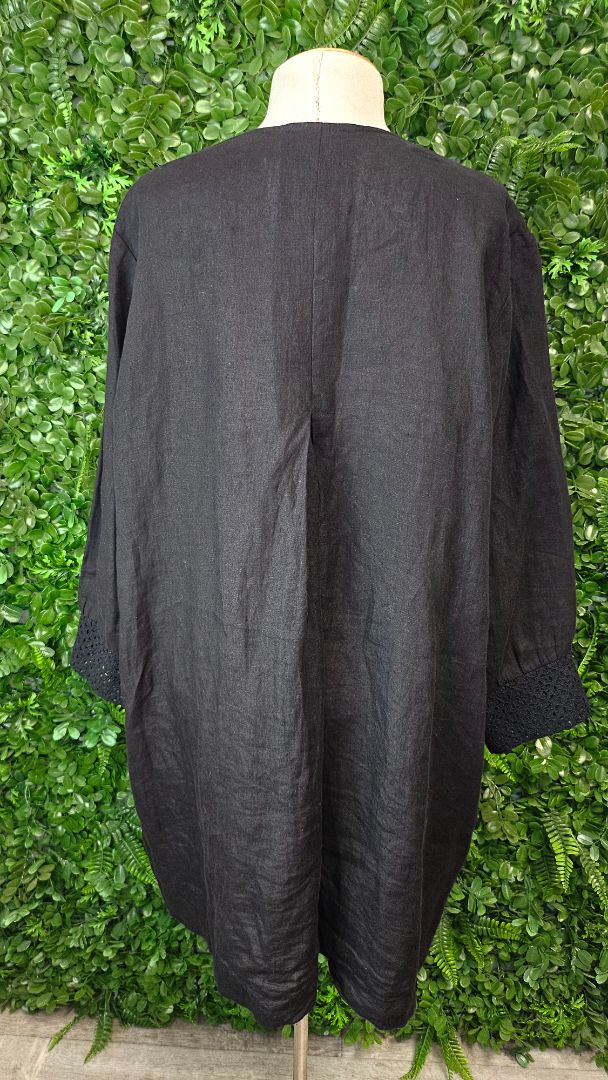17 Blonde Black Linen Jacket (16)