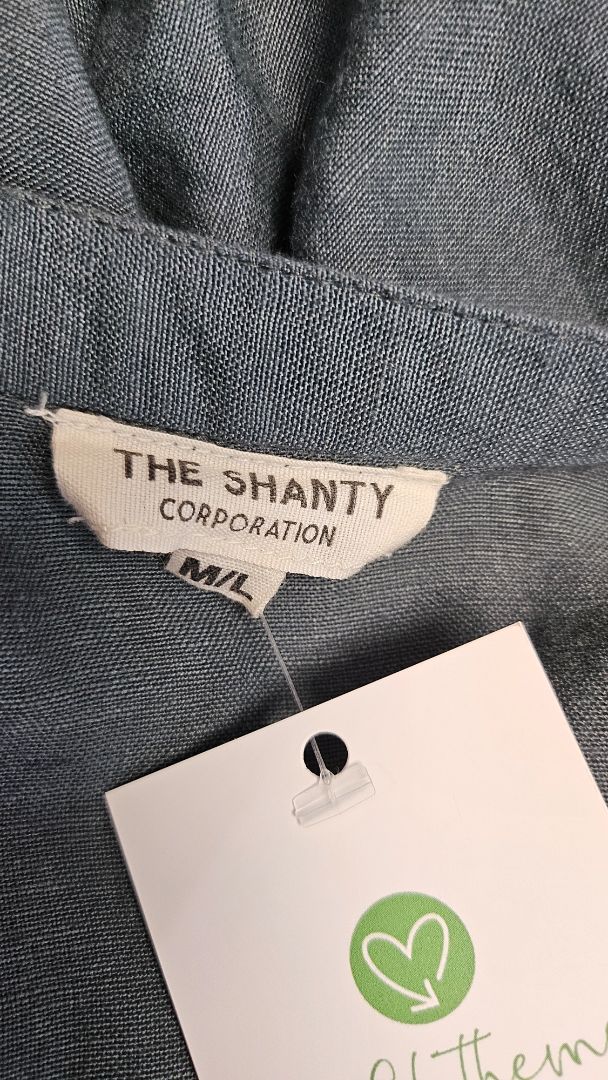 The Shanty Green Linen Blouse (16)
