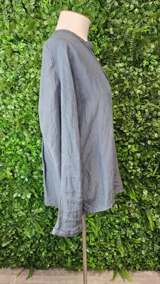 The Shanty Green Linen Blouse (16)