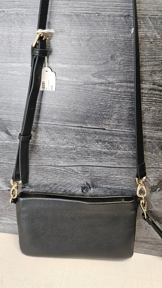 Federation Black Black Leather Crossbody Bag